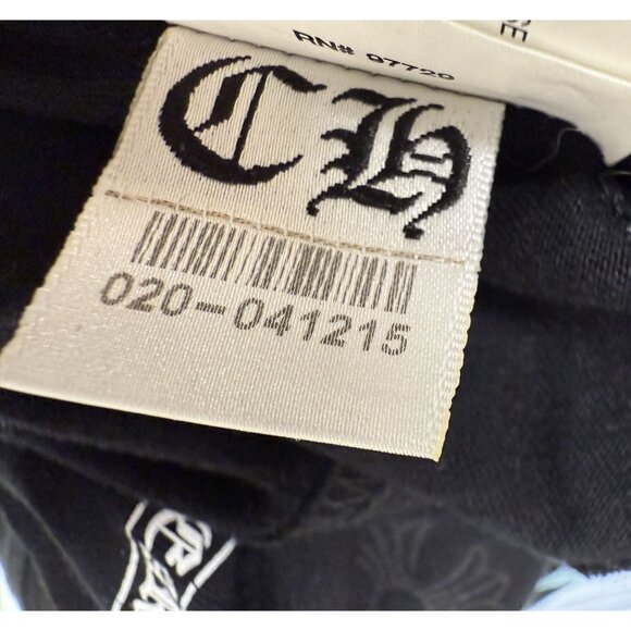 Chrome Hearts Long Sleeve Black T-Shirt With Pocket & Gothic Lettering Californi - Picture 4 of 15